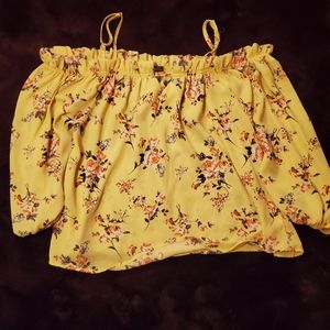 Yellow floral rue 21 long sleeve